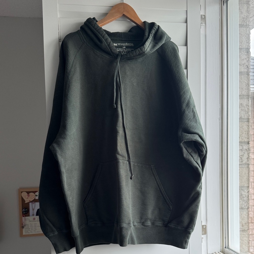 Classic Men's Hooded Sweatshirt - Dark Green
